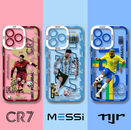 Neymar, Ronaldo, Messi Football Phone Case