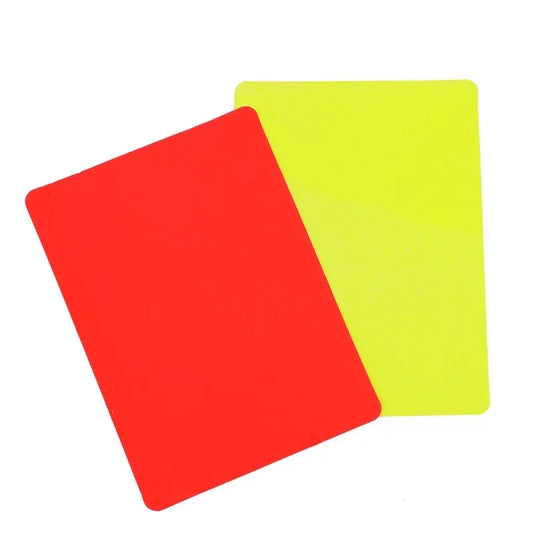 Referee Red/Yellow Cards with Whistle